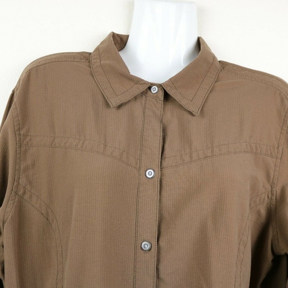 North Face Womens Blouse Long Sleeve Vented - Picture 3 of 6